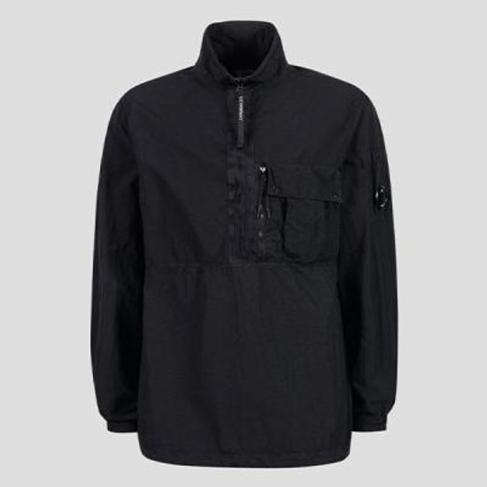 CP而댄？쇰？？ Flatt Nylon Overshirt (BLACK)