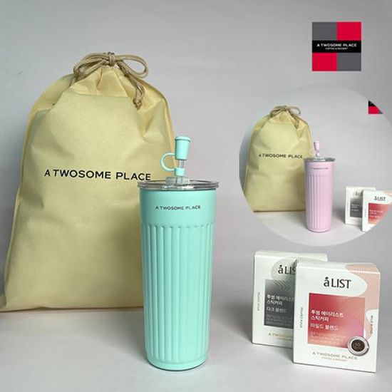 투썸플레이스 스트라이프 텀블러 기프트세트 색상 택1
