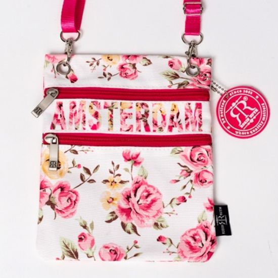 로빈루스가벼운 미니 플라워 숄더백 화이트핑크