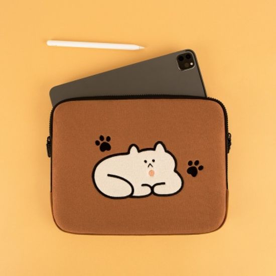 자수 노트북파우치_고양이 이해하기(ipad/13/14/15)