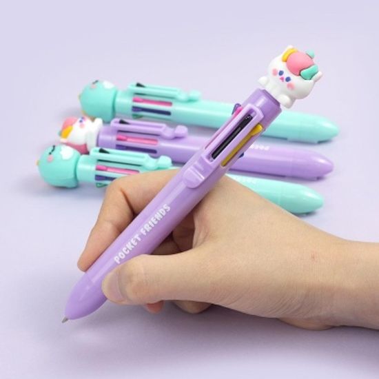 핑크풋 쪼꼬미친구들피규어8색볼펜ver3