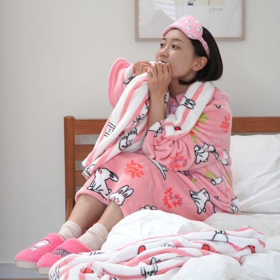 루카랩 베니 극세사 홈웨어 원피스