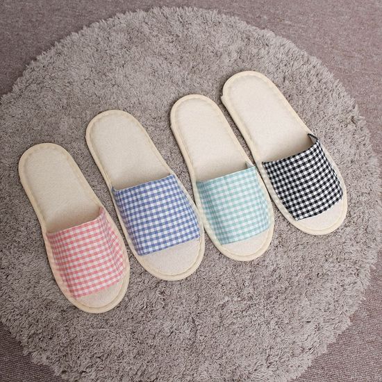 체크 실내 슬리퍼 사무실 거실 병원 실내화(WDA22D0)