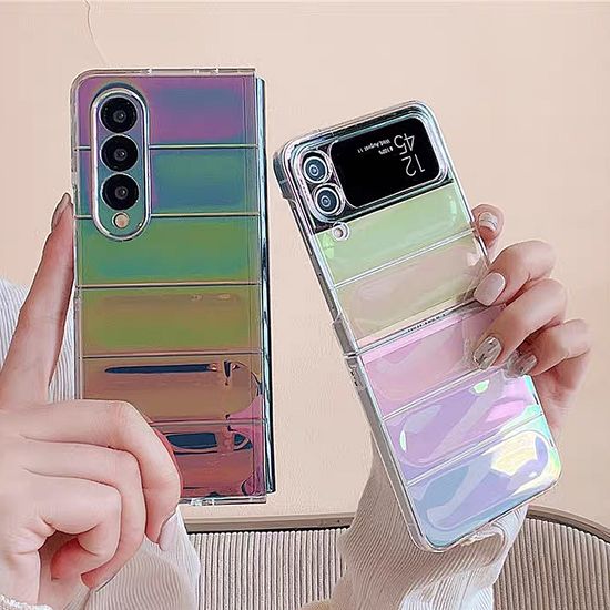 갤럭시 z플립 폴드 4 3 예쁜 홀로그램 스트랩 케이스