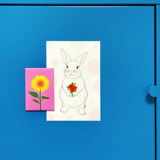 빨간열매 토끼 / 엽서