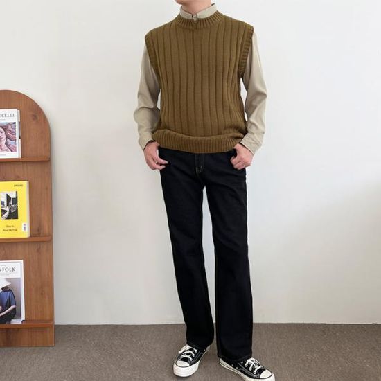 YAN 1073 남자트임포인트골지조끼
