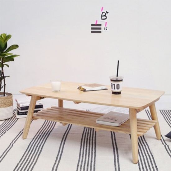 [벤트리] 심플리 원목 거실테이블 90