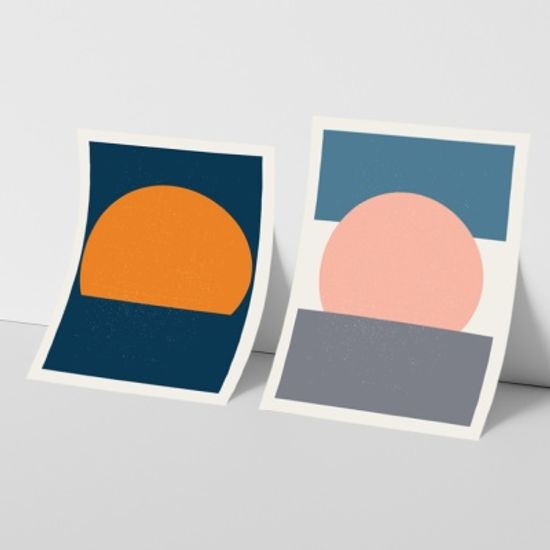 SUNSET 일러스트 인테리어 A1  포스터