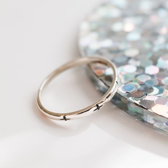 실버925 크로스 유화 반지 블랙십자가