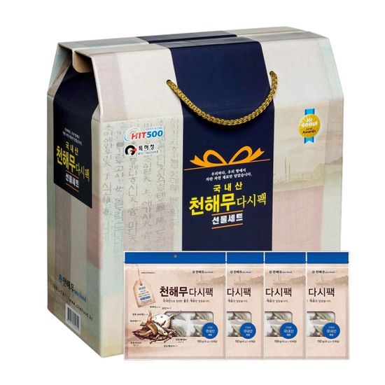 천해무 통원물 다시팩 선물용 15g×20팩