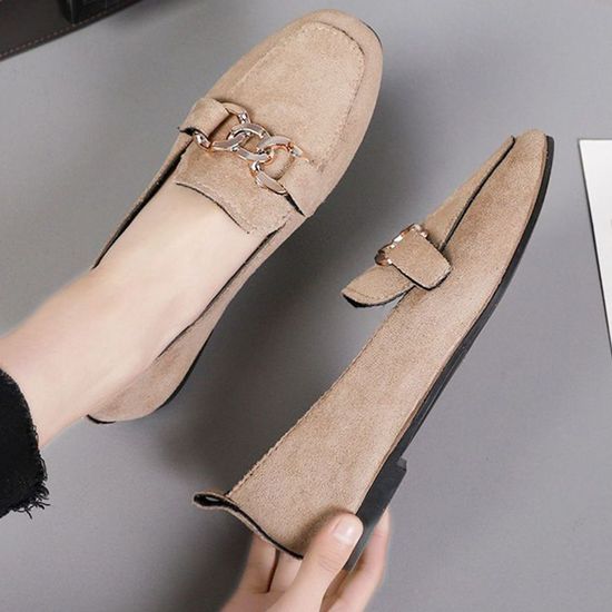 여성 체인 디테일 2컬러 데일리 연출 로퍼(WE13FB3)