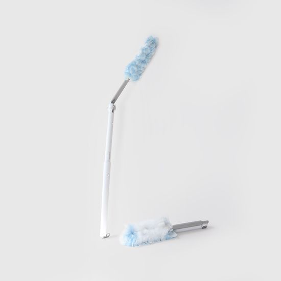 길이조절 롱핸들 더스트 브러시 일회용 먼지털이 