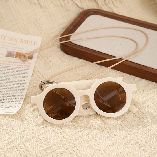 가죽 안경 파우치 목걸이형 선글라스 케이스 스트랩