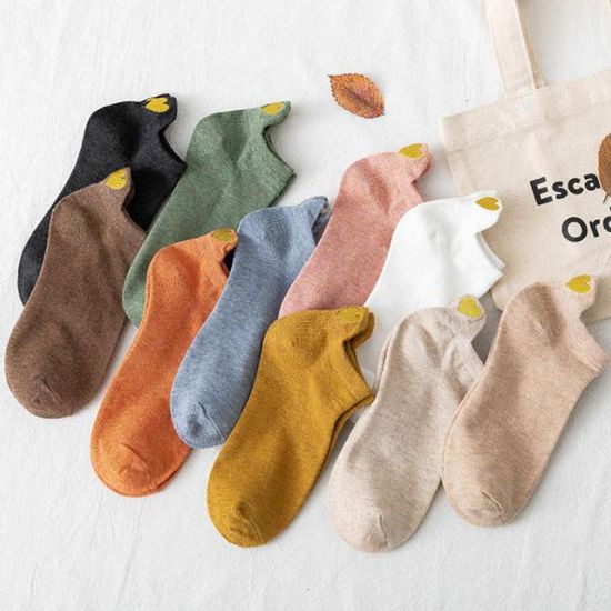 인싸 양말 여자 학생 포인트 하트 발목 여성 디자인