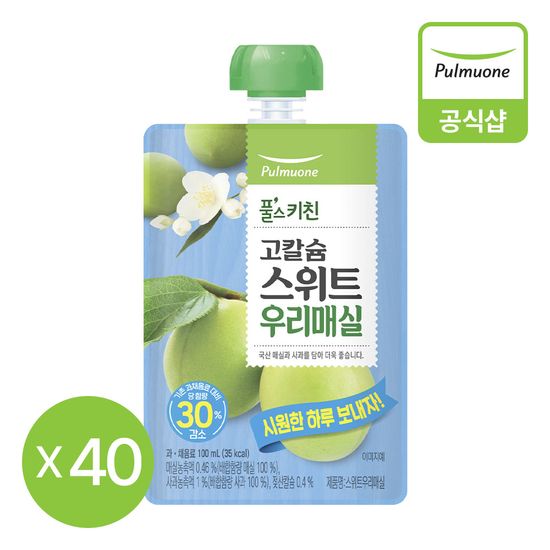 풀무원 풀스키친 고칼슘스위트우리매실(100ml*40개입)