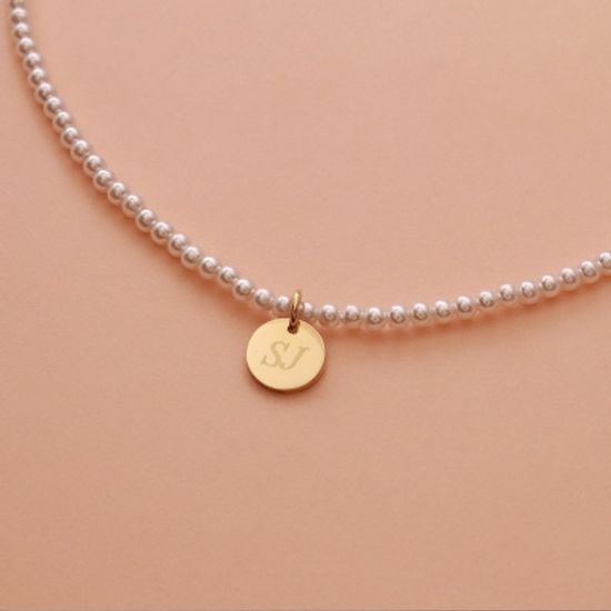 [각인목걸이] 각인 진주 목걸이