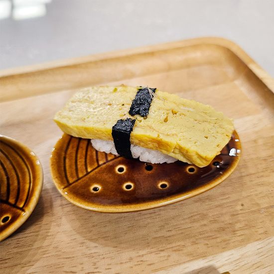 브라운 알밤 도자기 미니접시 3p set