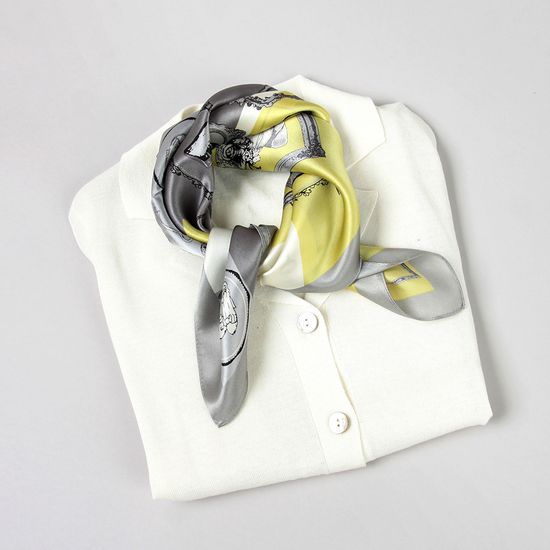 [베네]마드모아젤 실크 쁘띠 스카프 