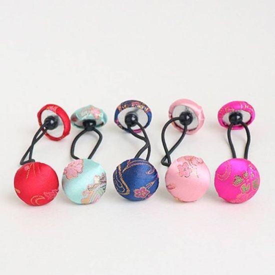 크리스킨드 한복 단추 고무줄 (5color)