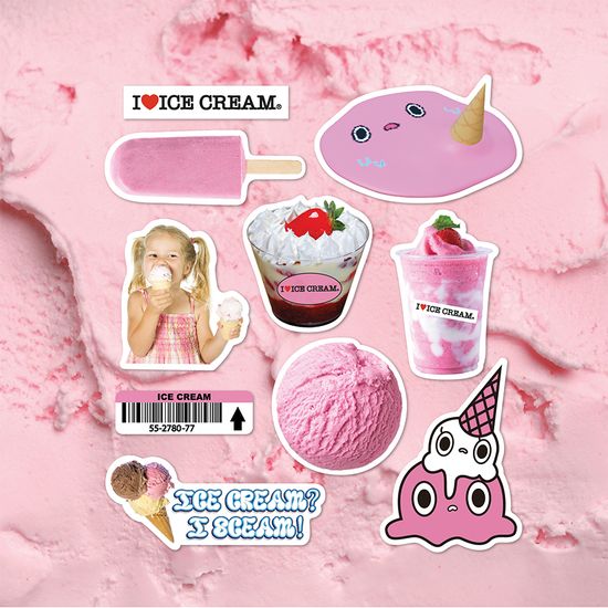 아이스크림 조각스티커 PACK(7종)