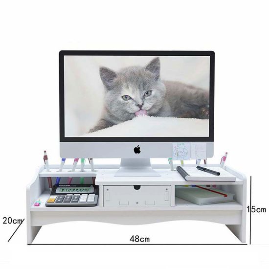 책상 데스크 정리 함 모니터 받침 대 선반 오거나이저