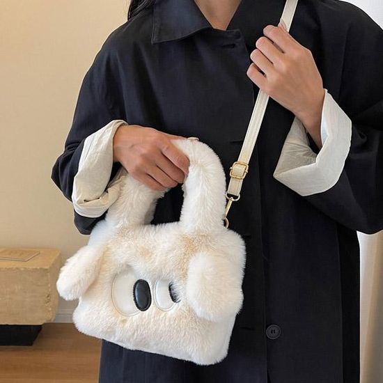 빙빙구 깜찍한 페이크퍼 크로스백 토트백 겨울 가방