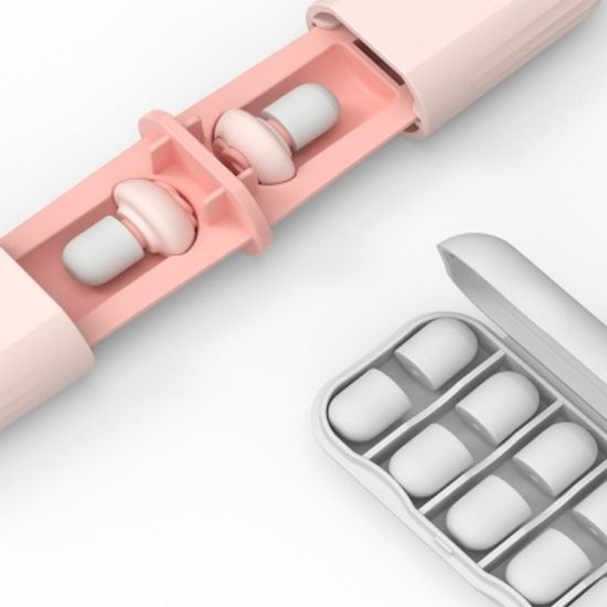 플라워 3단 소음방지 이어플러그 귀마개 교체용 10개