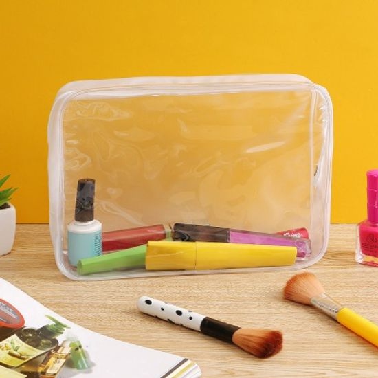 클린 사각 투명 파우치/ 물놀이 수영가방