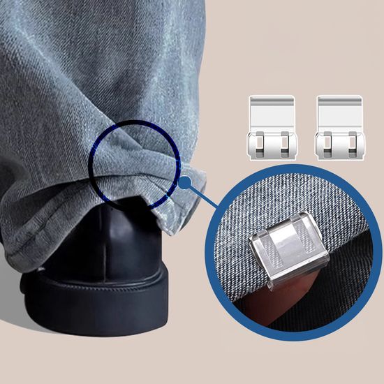 바지 밑단 줄이기 바지단 클립 기장 수선 고정 셀프