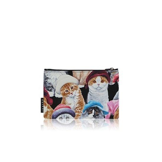nother Cats in Hats Pouch / 나더 고양이 패턴 파우치 (Small)