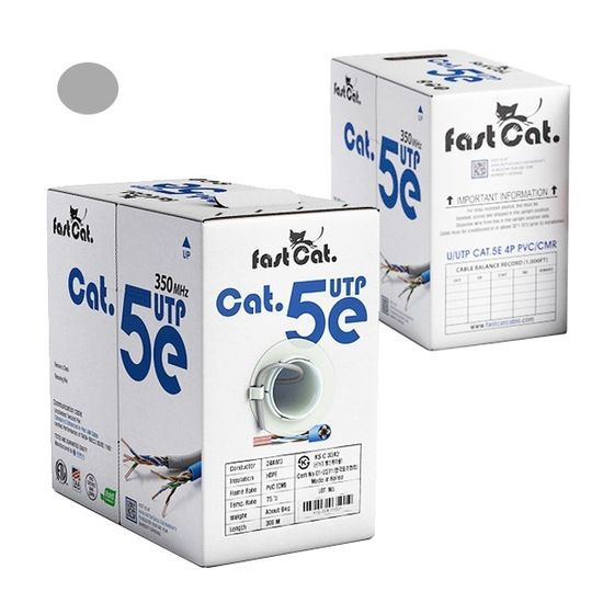 국산 동일전선 CAT.5E UTP 랜케이블 그레이/300M 단선