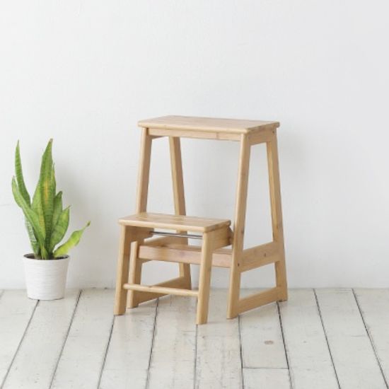 [MORINOKI] 뱀부 접이식 스텝스툴