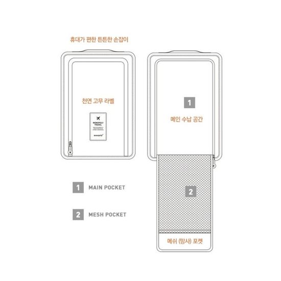 여행용 신발파우치 운동화 정리 가방 여행용품 백인백