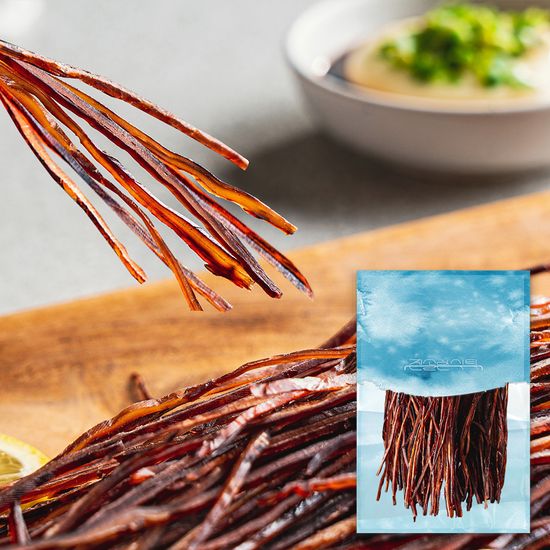 쫄깃 말랑 안주 오정 귀채 소면 쫄쫄이 블랙 200g