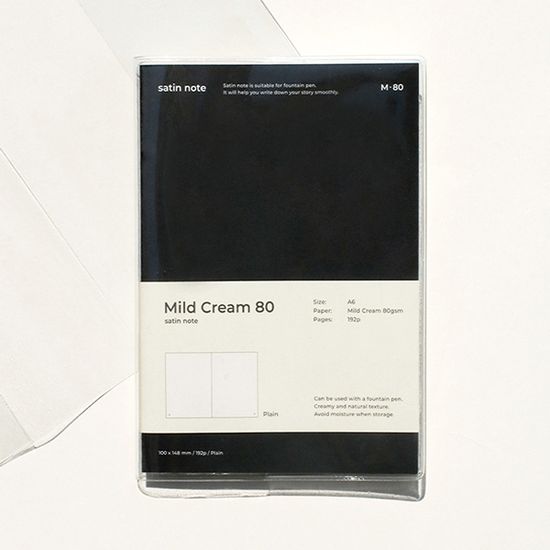 새틴 노트 A6 PVC 커버