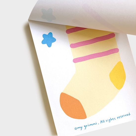 마이 페이보릿 양말 - 메모패드 2종