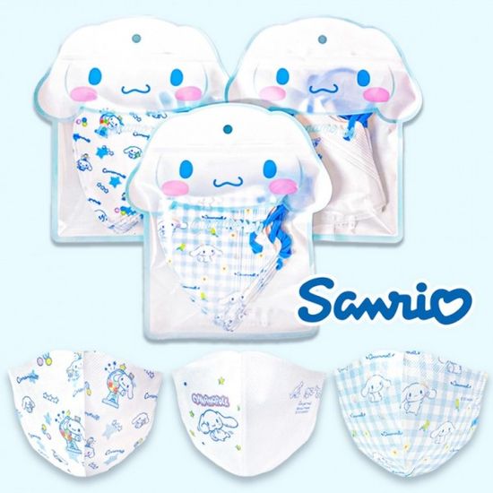 산리오 시나모롤 일회용 새부리형 입체 아동용 소형마