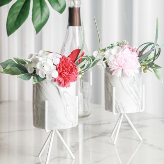 향기나는 카네이션 마블 화분 스탠드형