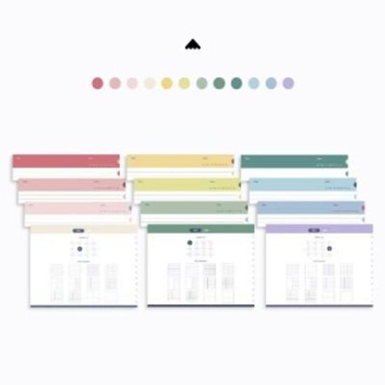 12탭 DIY 필기노트세트 가로형