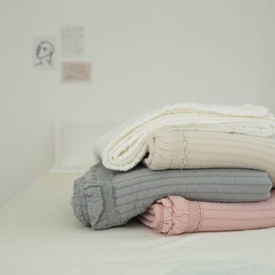 부드러운 모달 프릴 스프레드 겸 이불-4컬러