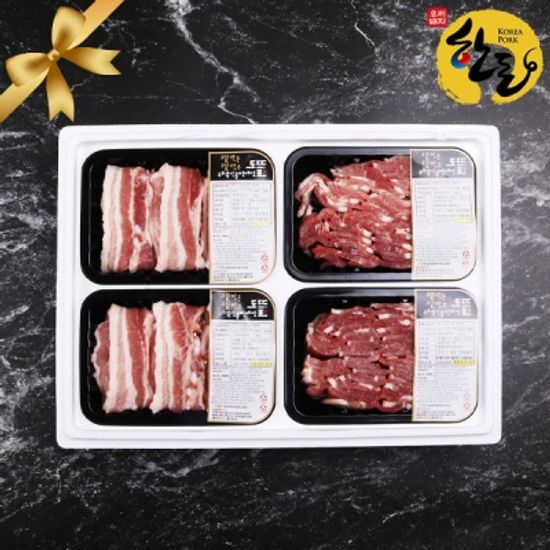 도뜰 삼겹살500g,등갈비500g,앞다리살500gx2팩