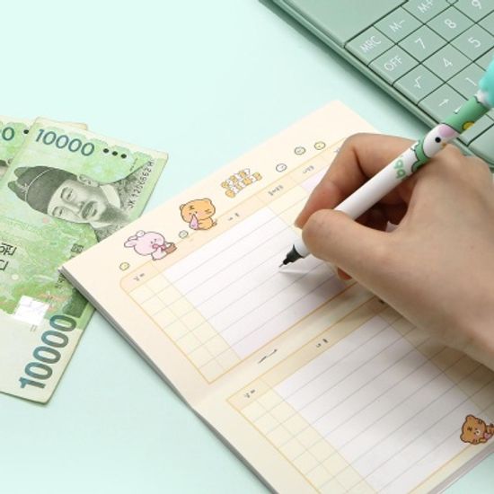 핑크풋 쪼꼬미친구들체크용돈기입장
