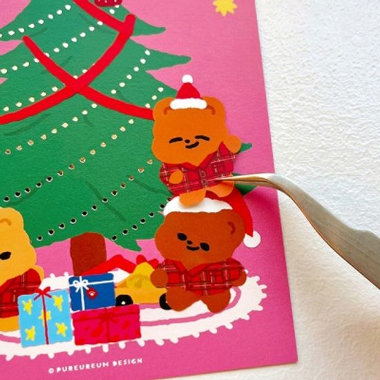 큐피드곰 트리 꾸미기 스티커 세트