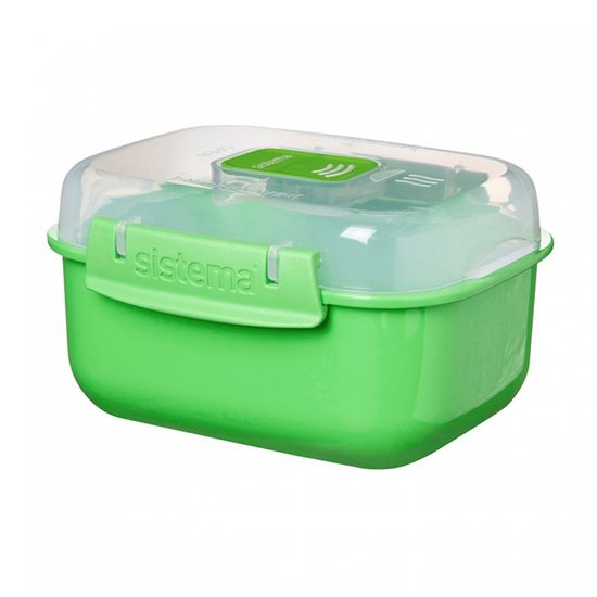 [시스테마] 투고 직사각 전자레인지용기 525ml (3colo