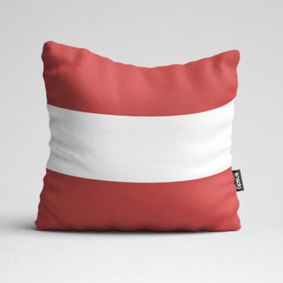 샌드위치 레드 인테리어 쿠션 RED32