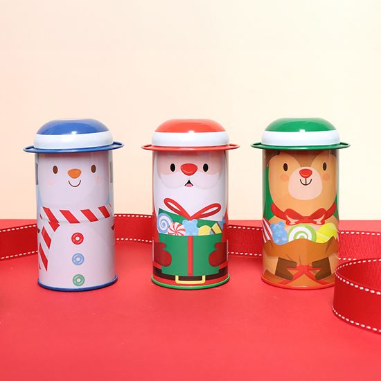 [위니비니] 크리스마스 모자 틴SET (눈사람)