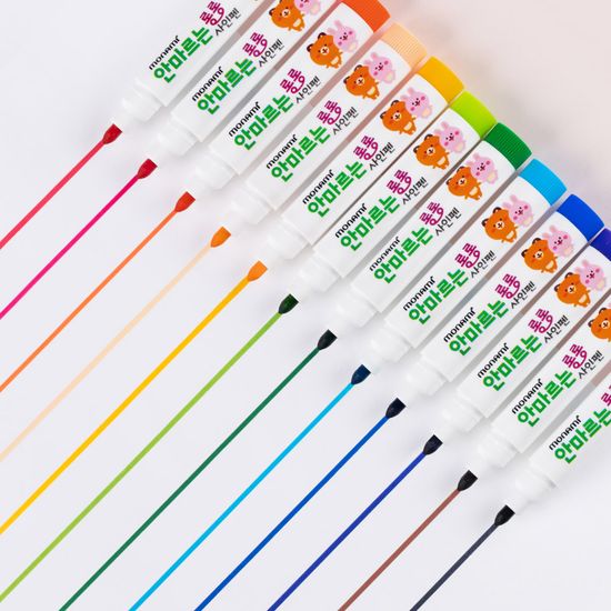 [모나미] 안마르는 롱롱 사인펜/12색세트