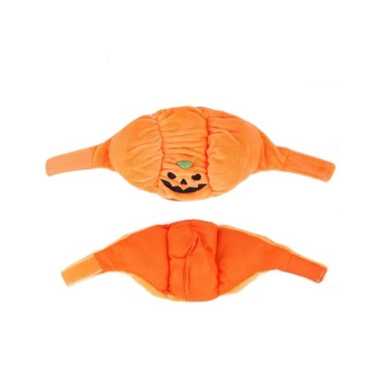 할로윈 소형 강아지 고양이 조절가능 호박 코스튬 모자