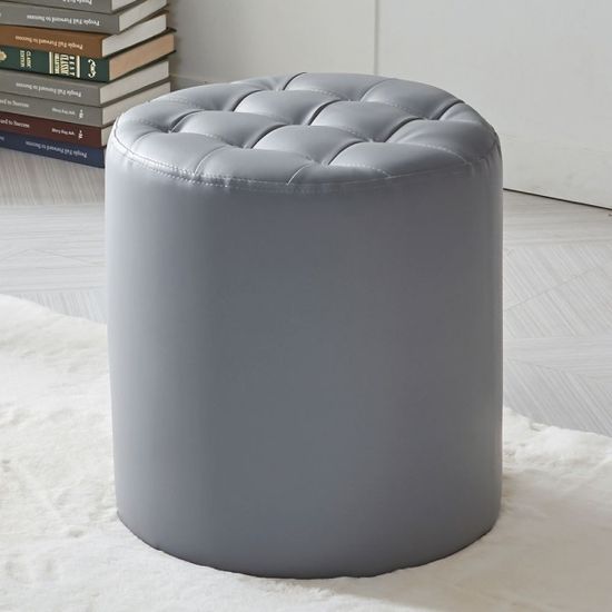 에스미 스툴 인조가죽 심플 높은 화장대 보조 의자