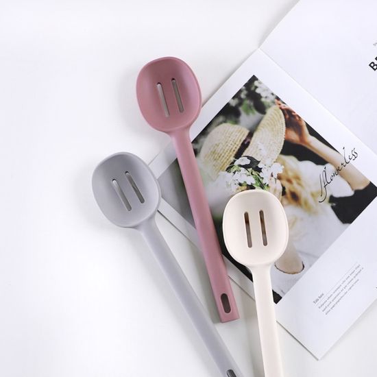 커즈 실리콘 타공 볶음 요리 스푼 3color 택1p